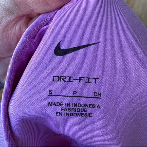 Nike Dri-Fit Light Purple HIgh Waist Mesh Detail Legging Tights - Picture 7 of 12